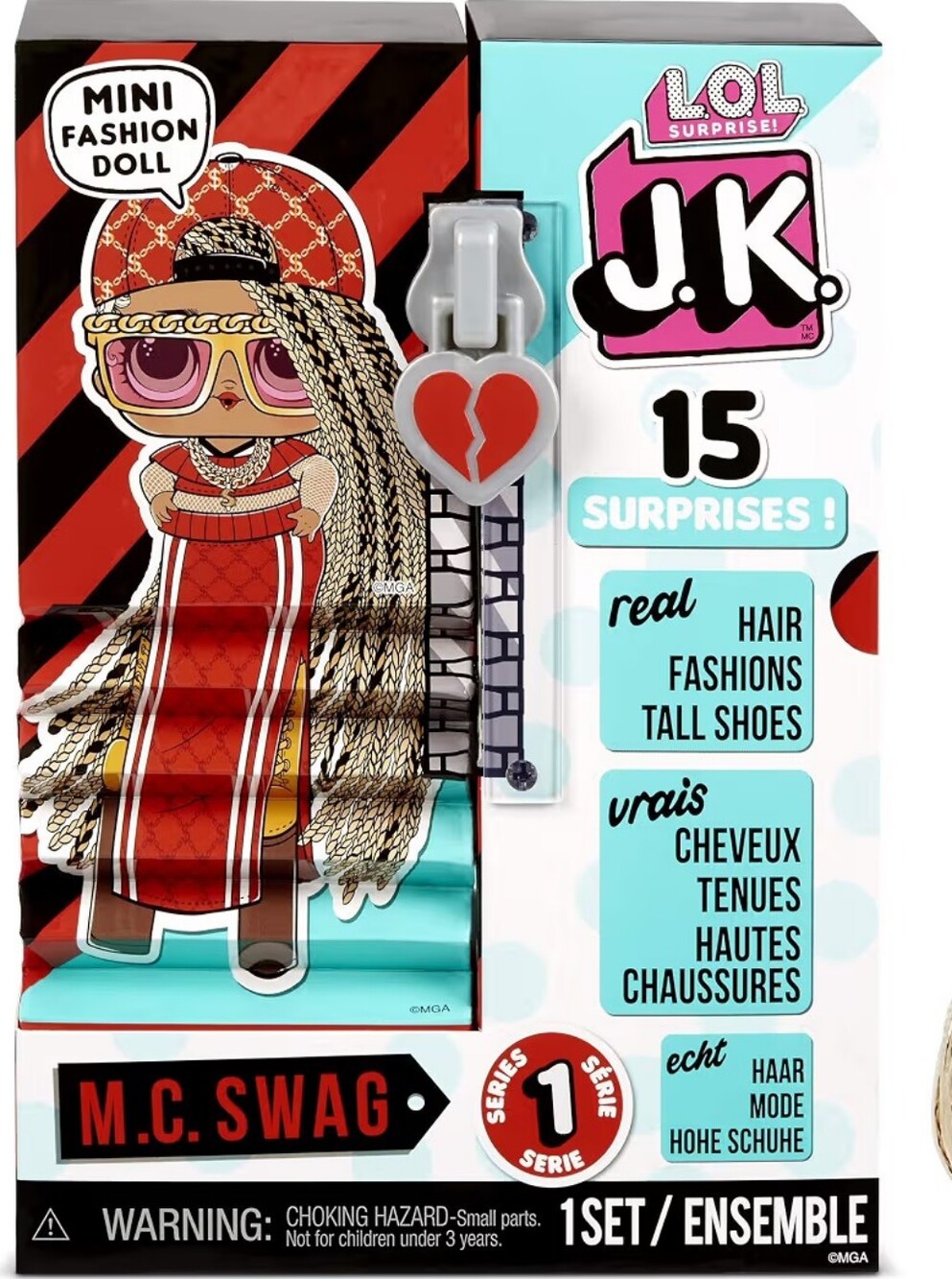 LOL Surprise! JK MC Swag Mini Fashion Doll Set With 15 Surprises *Discontinued*